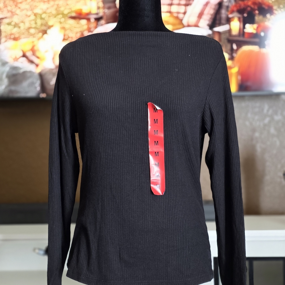 Banana Republic Black Long Sleeve Top